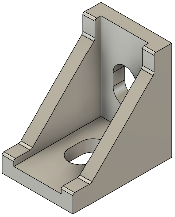 Aluminium Corner Bracket 2028 | 3D CAD Model Library | GrabCAD